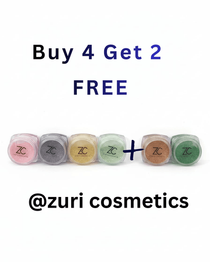 Buy 4 Get 2 Free - Premium Glitters & Eye Makeup | Zuri cosmetics - zuricosmetics.pk